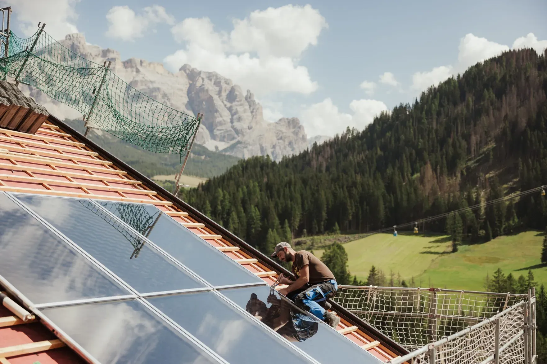 Panei solars a La Ila, Alta Badia